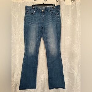 Express Dark Blue Curvy Fit Midrise Jeans